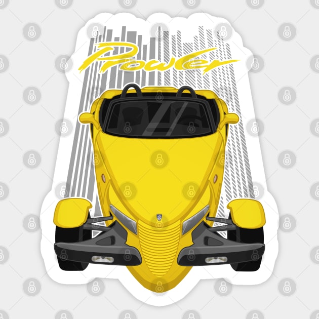 Plymouth Prowler - Yellow Sticker by V8social